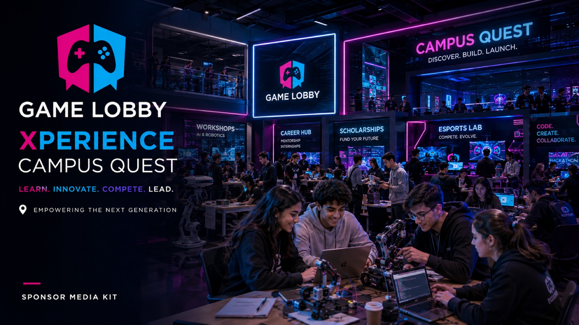 Campus Quest: estudiantes en talleres de tecnología y robótica